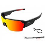 Очки Ocean RACE shiny black-Red revo