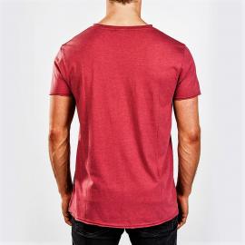 Футболка Mystic Waxed M Tee Red Dark Melee