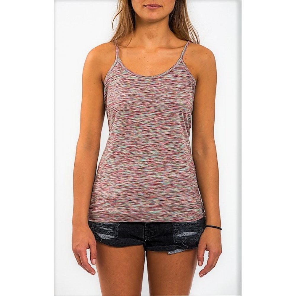 Майка Mystic Strappy Top Bribe Dark Grey Multi Colour Melee