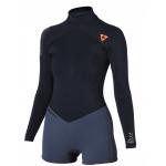 Гидрокостюм женский Mystic 2016 Diva 3/2 D/L Longarm Super Shorty Backzip Women Black