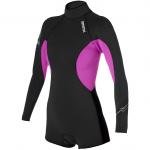 Гидрокостюм женский Mystic 2014 Diva 3/2 D/L Longarm Super Shorty Black/Pink