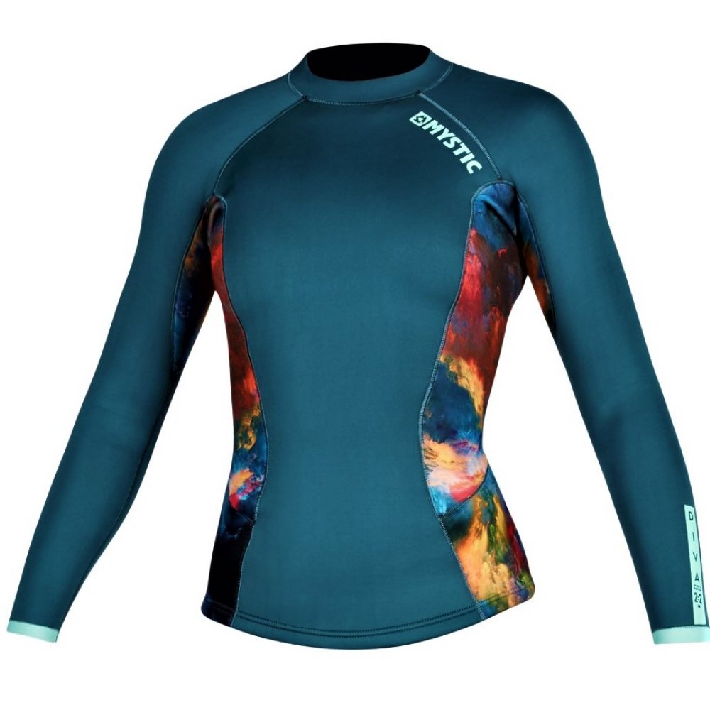 Гидромайка Mystic Diva L/S Vest Neoprene Women Teal